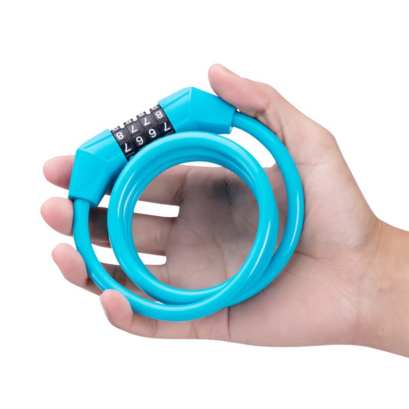 Steel Wire Password Lock for Xiaomi M365 Electric Scooter Safe Four Padlock Anti-Theft Scooter Password Lock Accessories