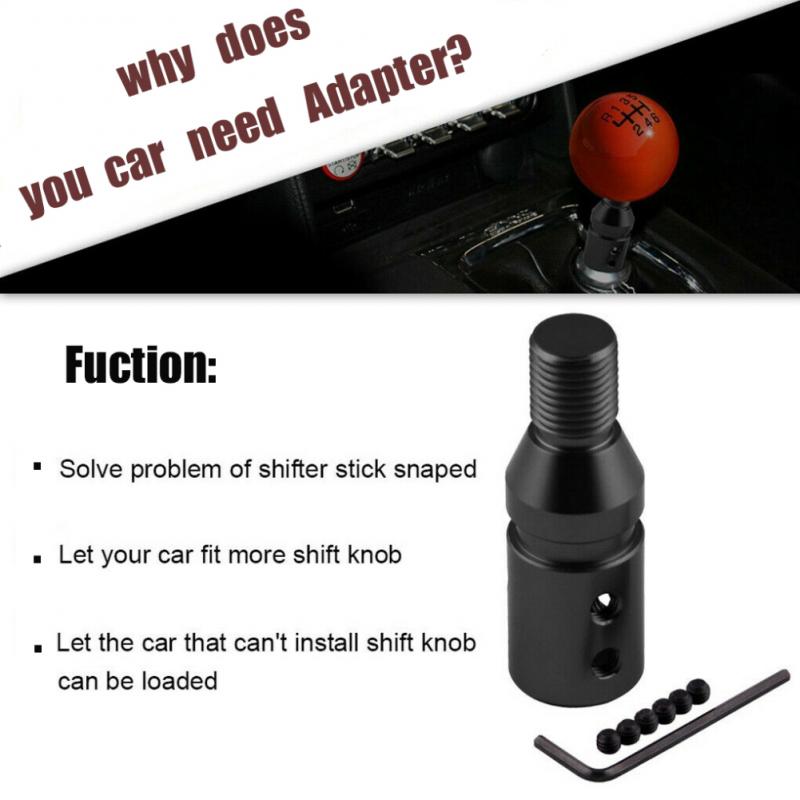 Pomello Del Cambio Universale Qiilu – Alluminio Rosso 13 Cm – Leva Manuale Per Auto, Tuning Sportivo
