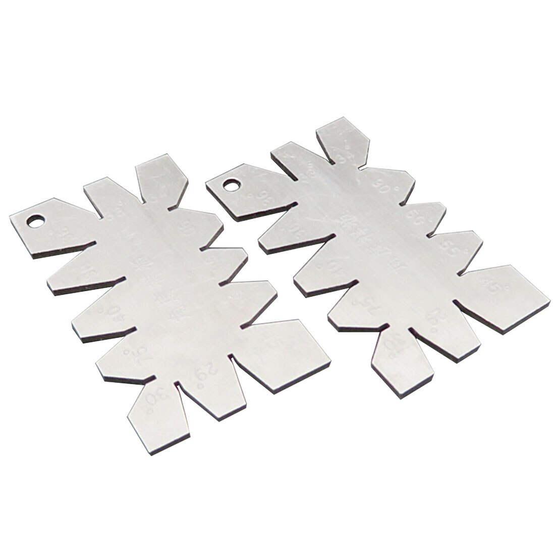 1Pc Sliver Stainless Steel Screw Thread Cutting Angle Gage Gauge Measuring Tool