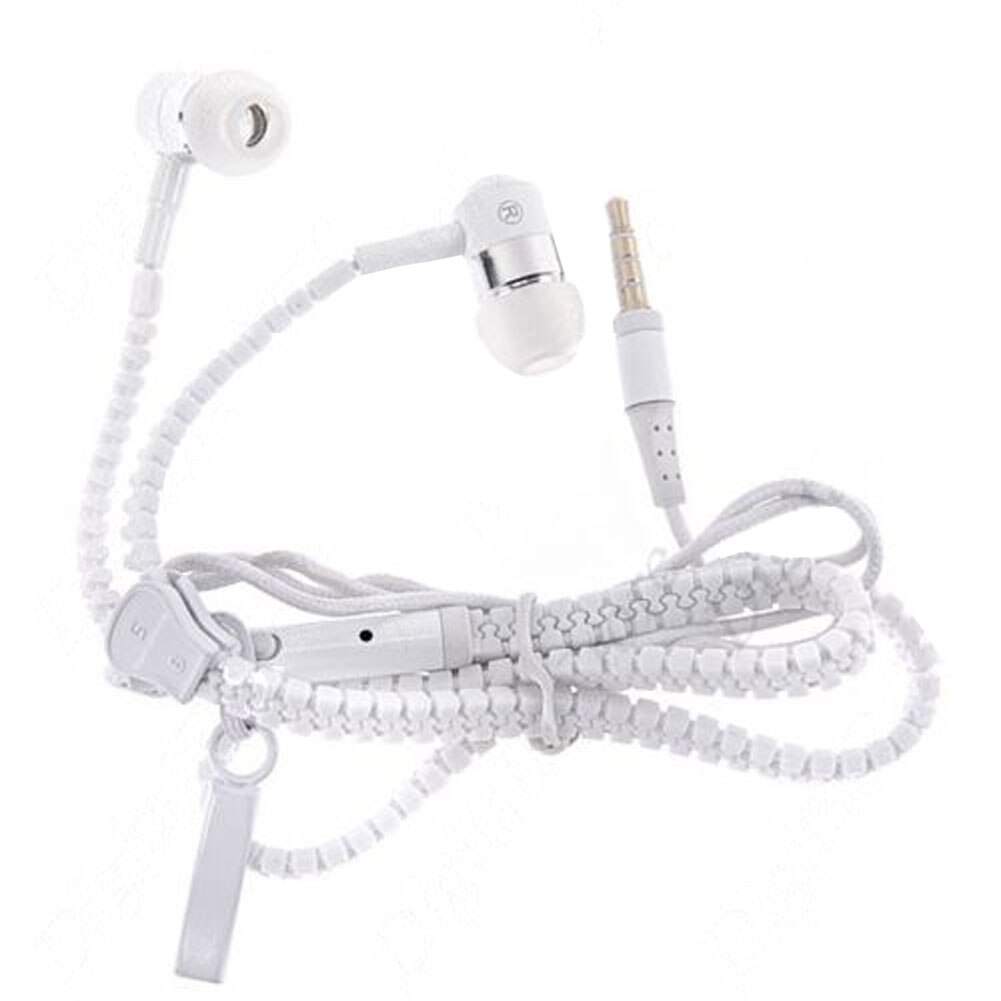 Microfoon Mic Oordopjes Premium 3.5mm Zipper Oortelefoon Headset @ JH