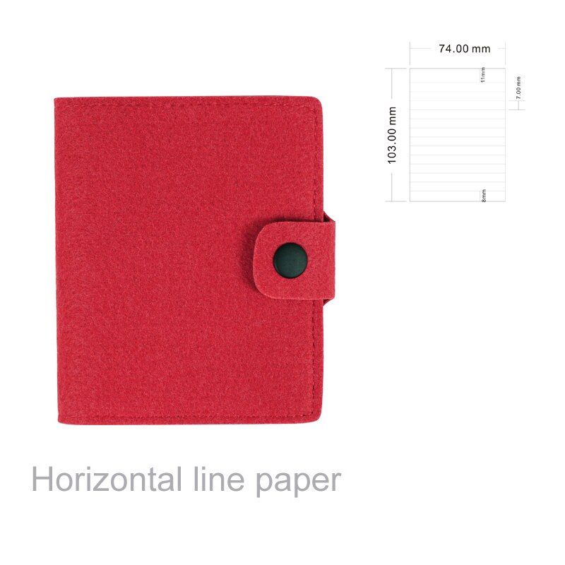 Mini Pocket Notebook Memo Pad Wool felt Note Book Stationery Traveler Journal Stationery To Do List Tear Checklist Note Pad