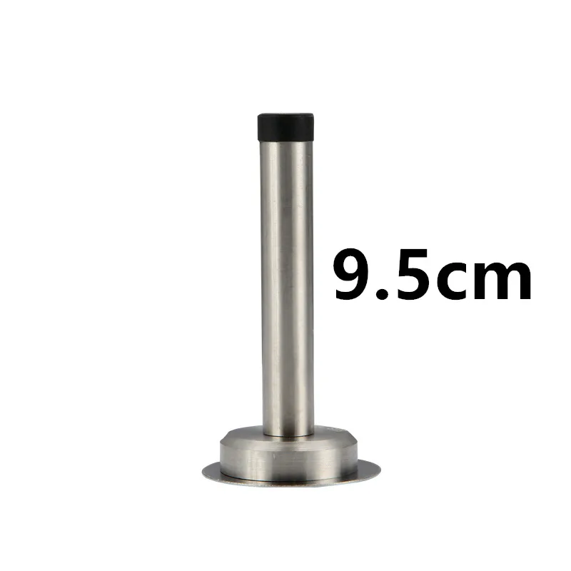 Rubber Wall Mounted Door Stopper Stainless Steel Door Stops Holder Catch Floor Fitting With Screws Bedroom Home Hardware: green