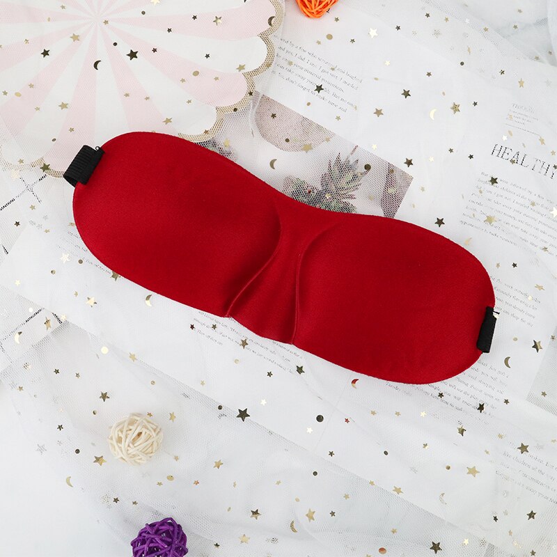 Multi-Function Business Travel Neck Pillow & Eye Mask Storage Bag with Handle Eye Patch Portable Eye Massager Sleep Mask: another red
