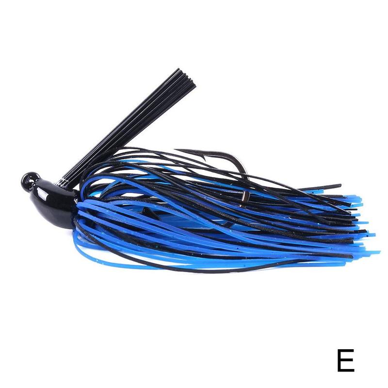 1 stk 10g spinnerbait buzzbait anti-modhage fiskelokker sort mund skæggrej gummi jig gedde fisk stor fiskebasse  p3 r 2