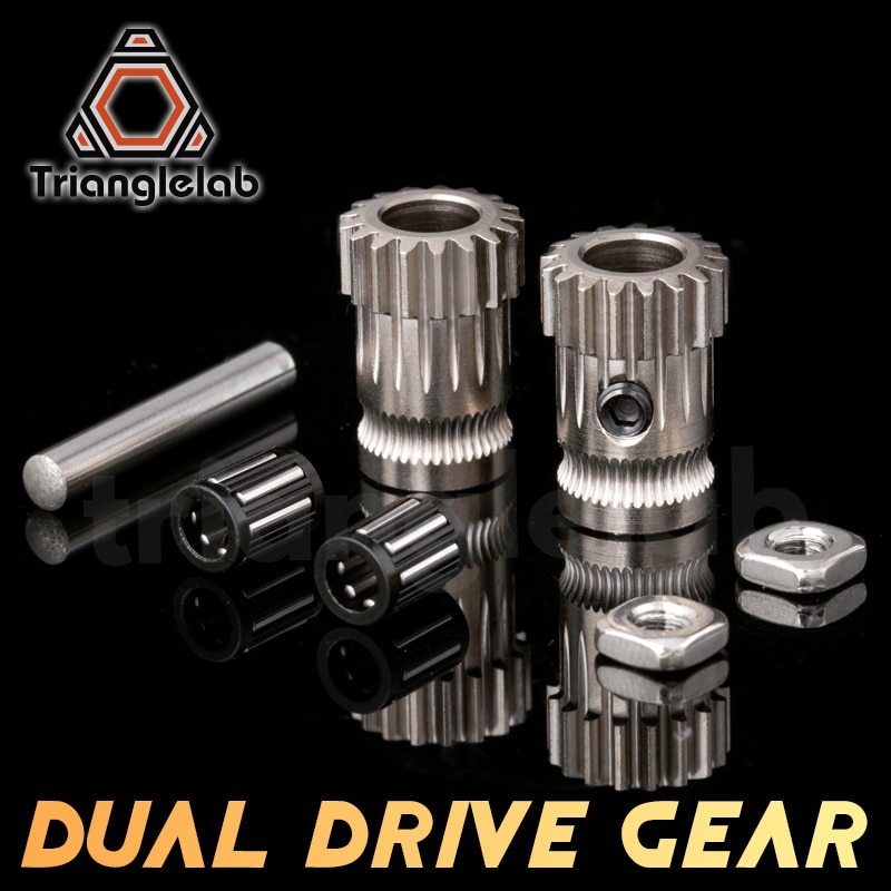 Kit de extrusora de doble engranaje de accionamiento kit clonado Btech mejora para extrusora para impresora Prusa i3 3d Mini extrusora Bowden