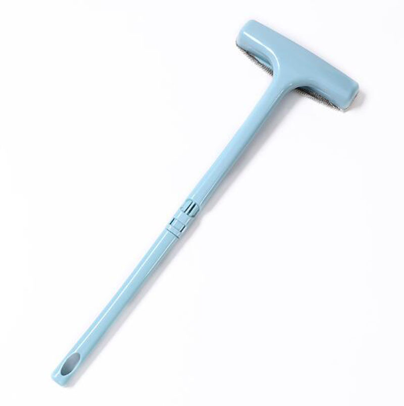 Plastic Long-handle Cleaning Brushes Without Dismantling and Washing Window Brushes Household Home Cleaning Tools: Blue