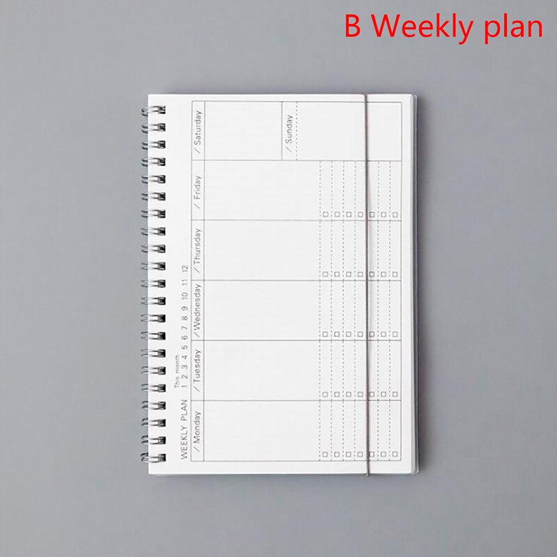 Notebook Agenda Daily Weekly Monthly Plan Spiral Organizer Schedule Planner Supplies Teacher Planner School Office: Coffee