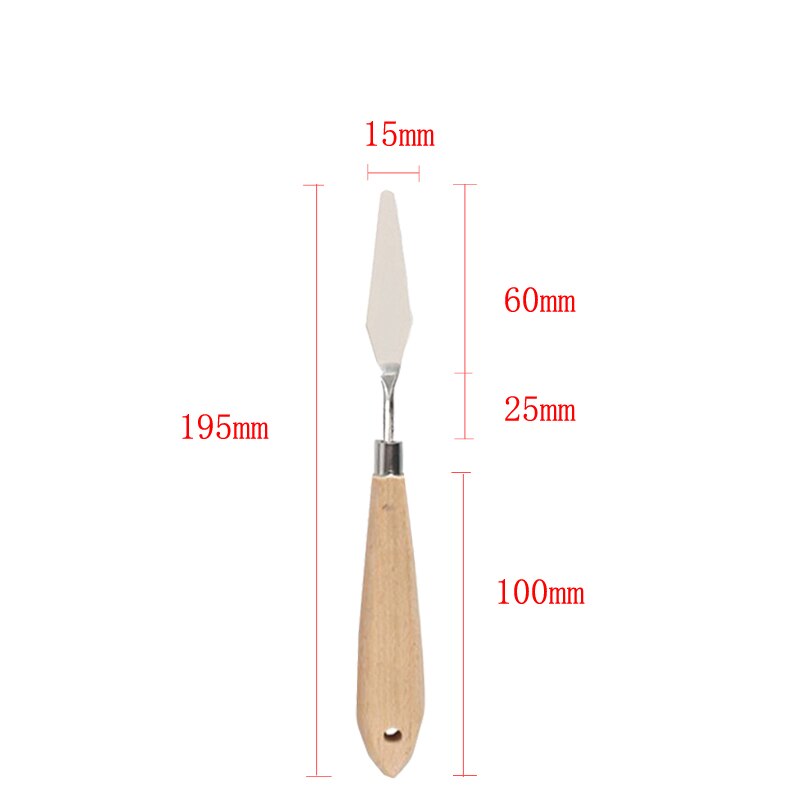 Palette Oil Mix Scrape Scraper Knife Texture Painter Paint Tool Artist Art Draw Spatula Drawer watercolor Student Pigment: D