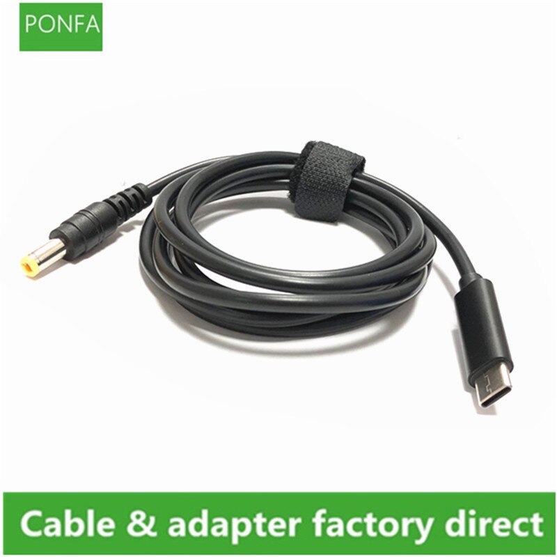 Pd3.0 to dc 5.5*2.5 decoy trigger adapter kabel type-c pd decoy lijn  qc4 oplaad notebook 20v oplader 1.5m/150cm