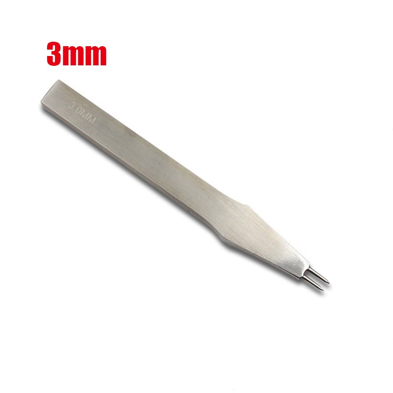 Herramienta de punzonado para manualidades de cuero, punzón, herramienta de costura de cuero, cincel de agujero circular de 3mm / 4mm / 5mm: 3mm 2 teeth
