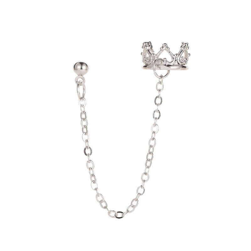 Crown U-Vormige Oor Clips Hollow Liefde Retro Oorbellen Voor Vrouwen Pendientes Mujer Lange Oorbellen Piercing Oor Manchetten Clip op Oorbellen: 10