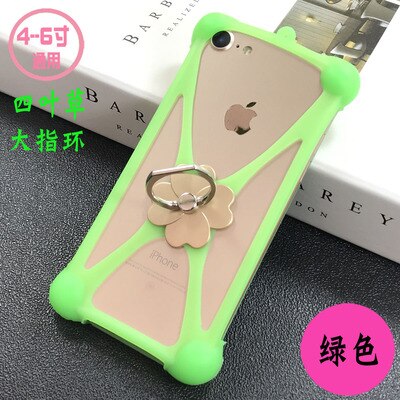 Haier Alpha A1 A3 Lite A6 A7 I8 E11 P10 P11 P8 E7 E13 cas Rotation Anneau Téléphone couverture Haier G50 G51 G7s T51 étui Universel Doux: green