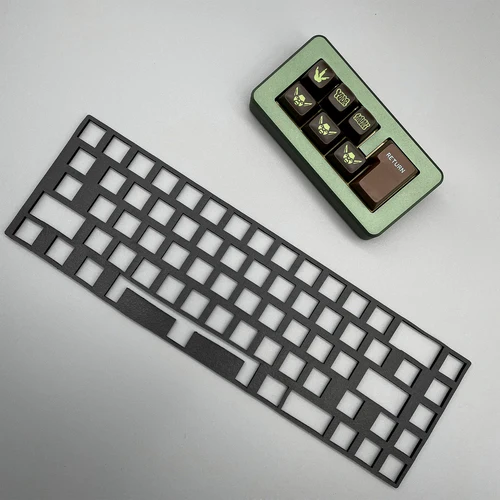 Poron Plate Foam Switch Pad Keyboard Case Film 61 64 68 Keys Layout: Orange