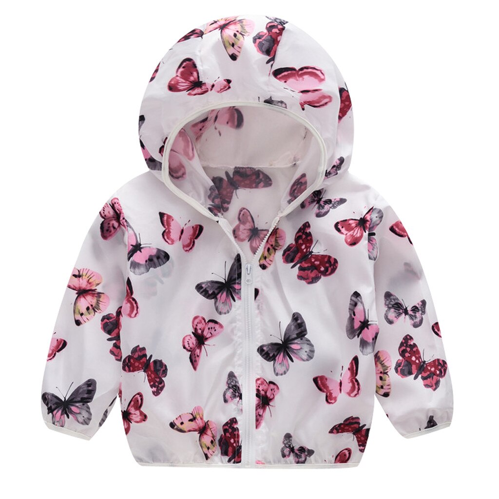 cheap spring Jackets Hooded Boys & girls clothing Kids Coats Jacket for Baby tops Fall Infant Girl Clothes windbreak coat C: White / 24M