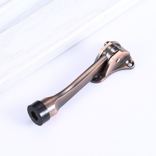 Slaapkamer Deur Stop Inrichting Apparatuur Houder Hotel Kick-Down Keuken Rubber: Red bronze