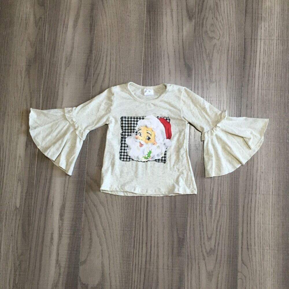 Girlymax meisjes kerst raglan baby meisje kerst raglan kinderen top met klokmouw: 7