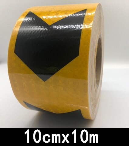 10 pulgadas de largo,: 10cmx10m yelow