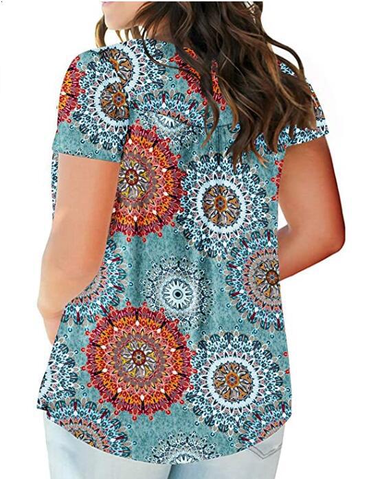 2022 Zomer Vrouw T-shirt Losse Vintage Korte Mouw Gedrukt Tshirts Vrouwelijke Vet Mm Plus Size Vrouwen Kleding Grote Maat Tops
