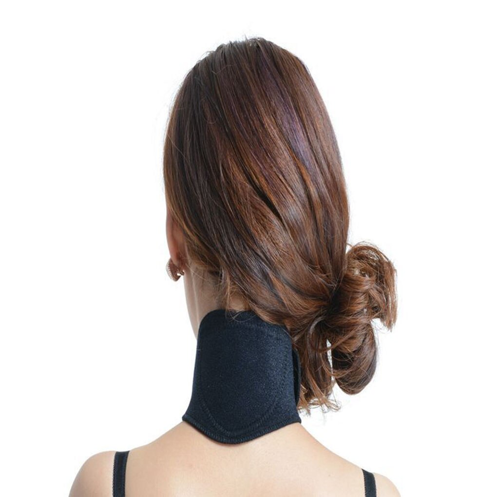 Unisex Self Heating Neck Brace Soft Adjustable Cervical Collar Magnetic Therapy Neck Guard Protector