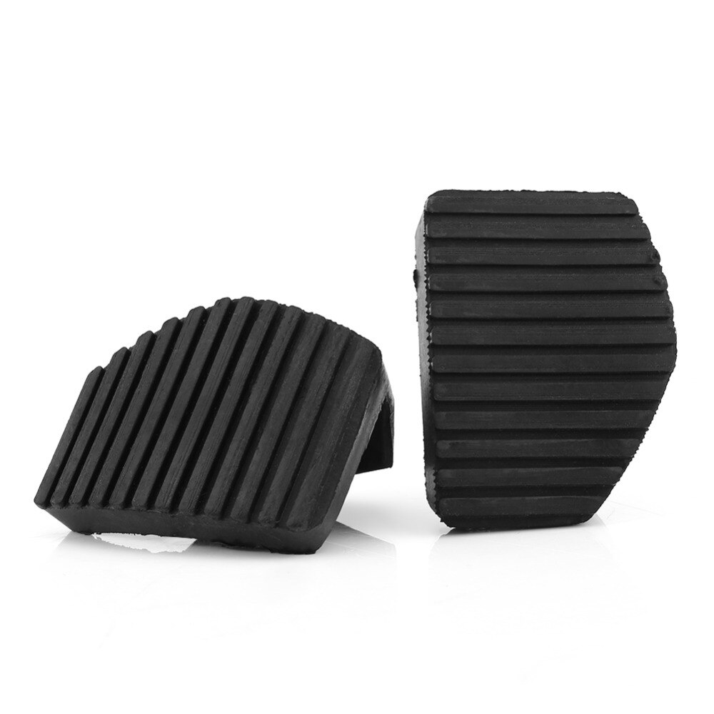 1 Paar Zwarte Anti-Slip Oppervlak Clutch Rempedaal Rubber Cover Voor Peugeot/Citroen 1007,207/208/301/307/308/508