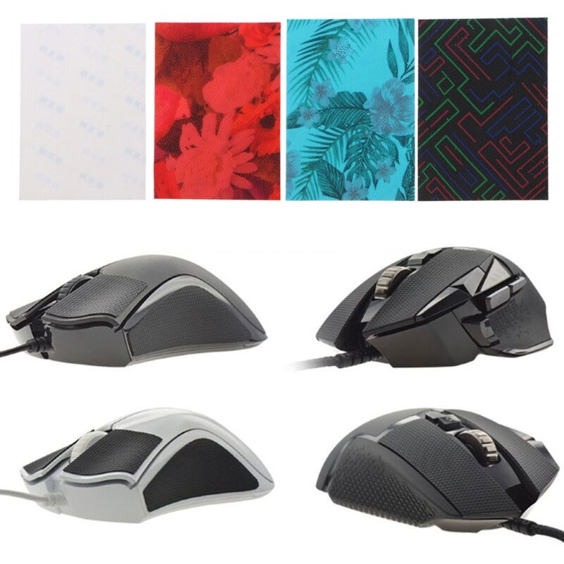 Adesivi laterali per pattini per Mouse 98x68mm fai-da-te cuscinetti resistenti al sudore nastro antiscivolo per Mouse da gioco logitech Razer