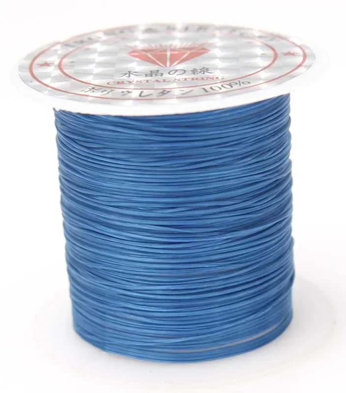 100M/Roll Strong Elastic Crystal Beading Cord 1mm for Bracelets Stretch Thread String Necklace DIY Jewelry Making Cords Line: Dark Grey