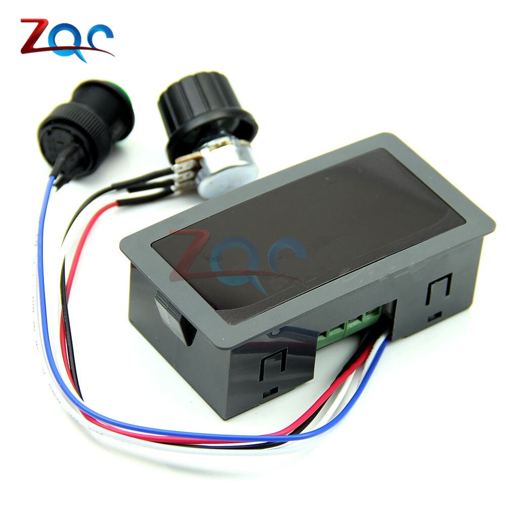 Dc 6v-30v 12v 24v max 8a 16 khz justerbar pwm motorhastighedsregulator ledet digitalt display jævnstrømsstyring cv regulator switch