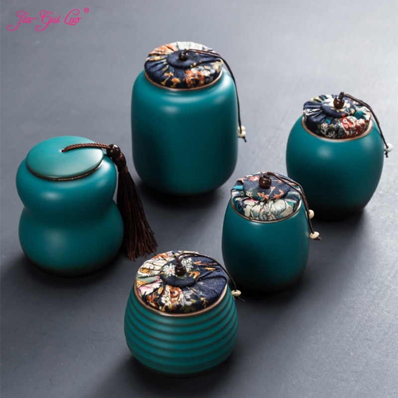 JIA-GUI LUO Ceramic tea container Tea Caddies tea organizer coffee container tea storage tea bag storage box D111