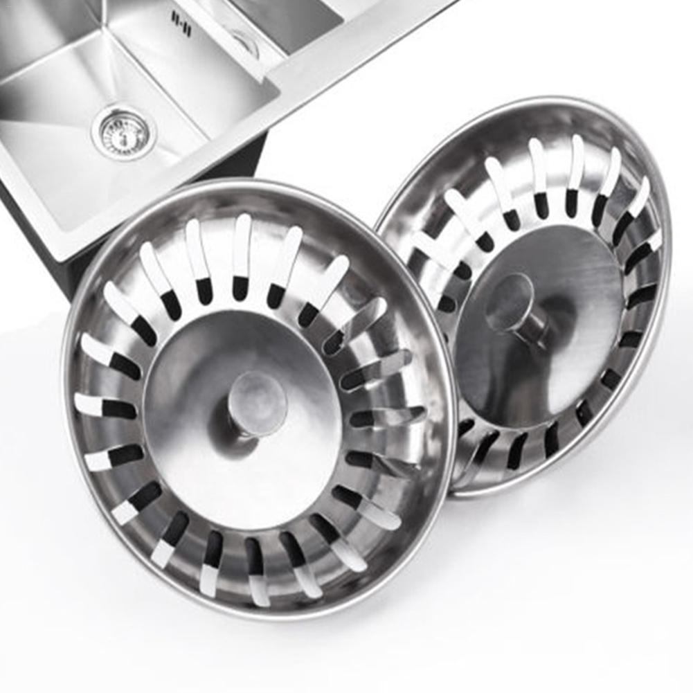 Gootsteenzeefje Plug Aanrecht Afval Zeef Plug Rvs Zeef Plug Voor Keuken/Badkamer Voor UK Zinkt (79-81-84mm)