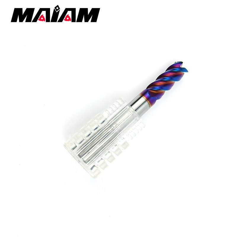 end mill hrc65 10mm 4 flute cnc end milling cutter tungsten carbide rod 4mm 6mm 8mm 12mm for er collet lathe tool holder machine