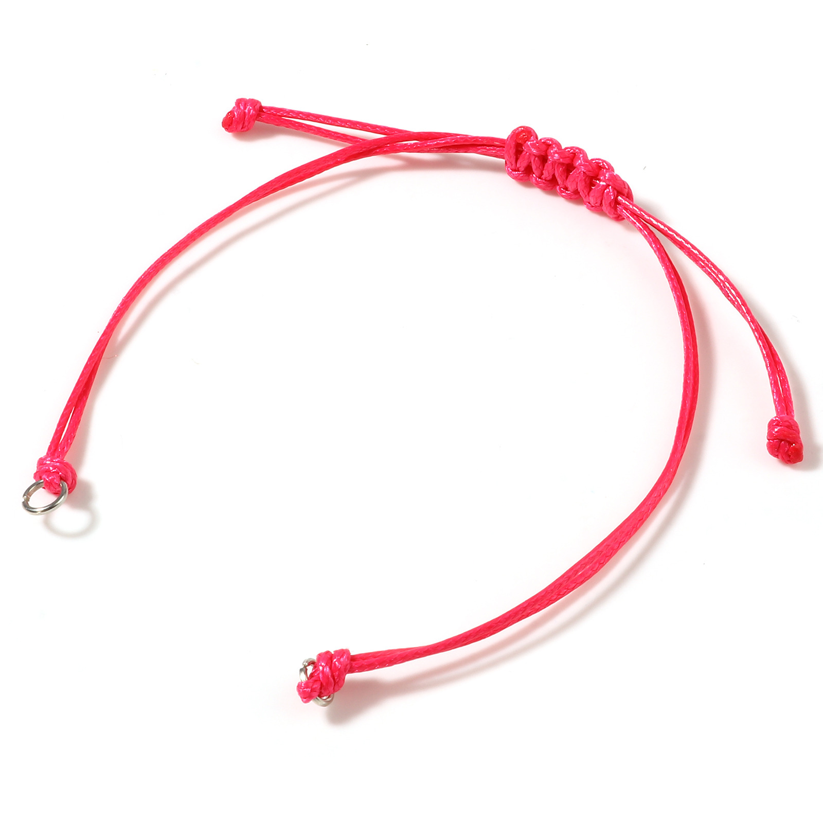 Ręcznie robione nici woskowe plecione bransoletki regulowany tkana bransoletka dla DIY biżuteria akcesoria do prezentów ustalenia Making,5 sztuk: Light Pink