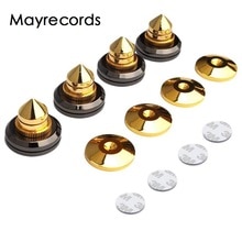 4setzt Gold Lautsprecher Spikes Subwoofer Spikes Isolation CD Verstärker Plattenspieler Pad Stand Fuß Nagel