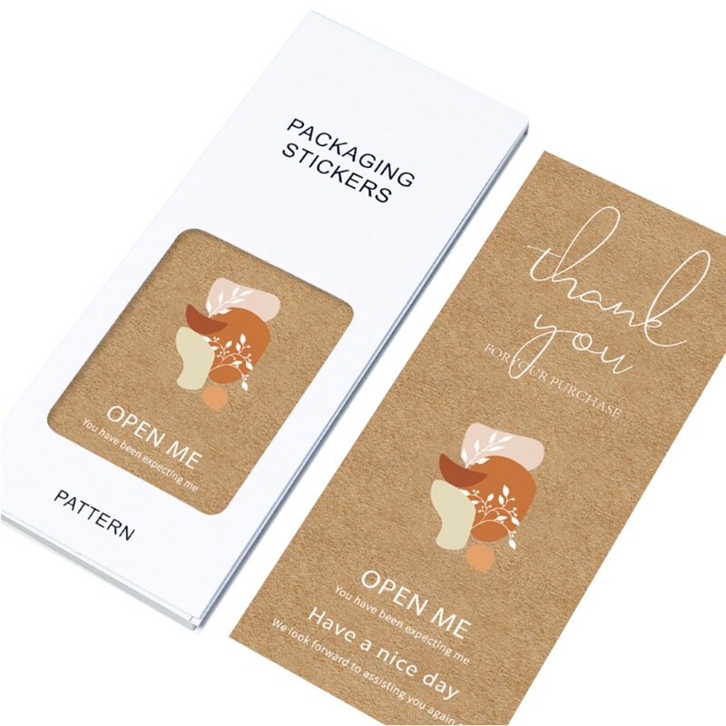 50 Pcs Bedankt Etiketten Creammuffin Sticker Waterdichte Verpakking Sticker Voor Afdichting Cookie Bag, Verjaardagen Cadeaupapier: C5