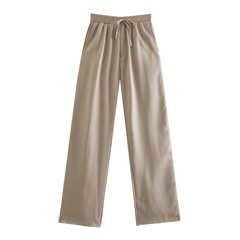 Puwd Casual Vrouwen Losse Hoge Taille Broek Past Herfst Mode Dames Effen Kleur Streetwear Tweedelige Sets Vrouwelijke Chic sets: S / GRIJS