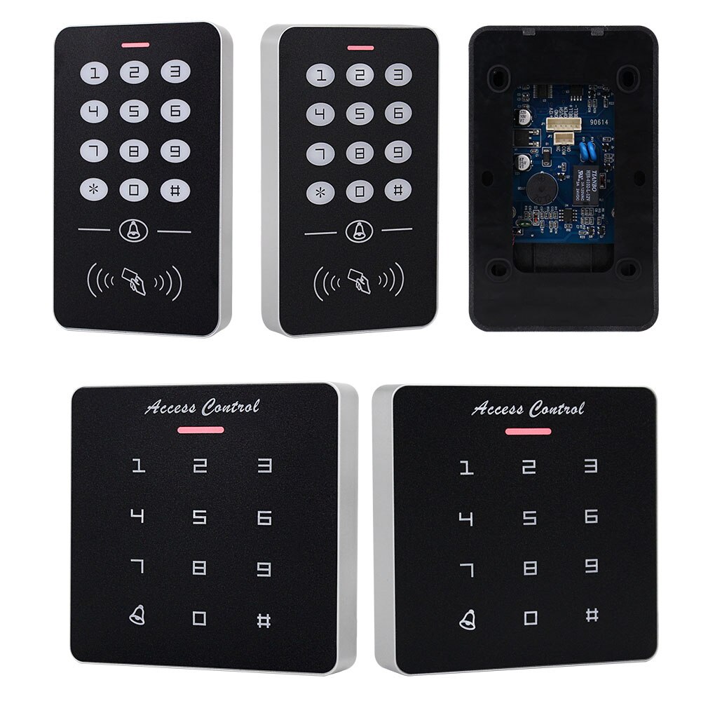 Dc12v- dørs adgangskontrollsystem rfid-tastatur bordkortleser døråpner elektronisk adgangskontroll 10 stk  em4100 fjernkontrollkort