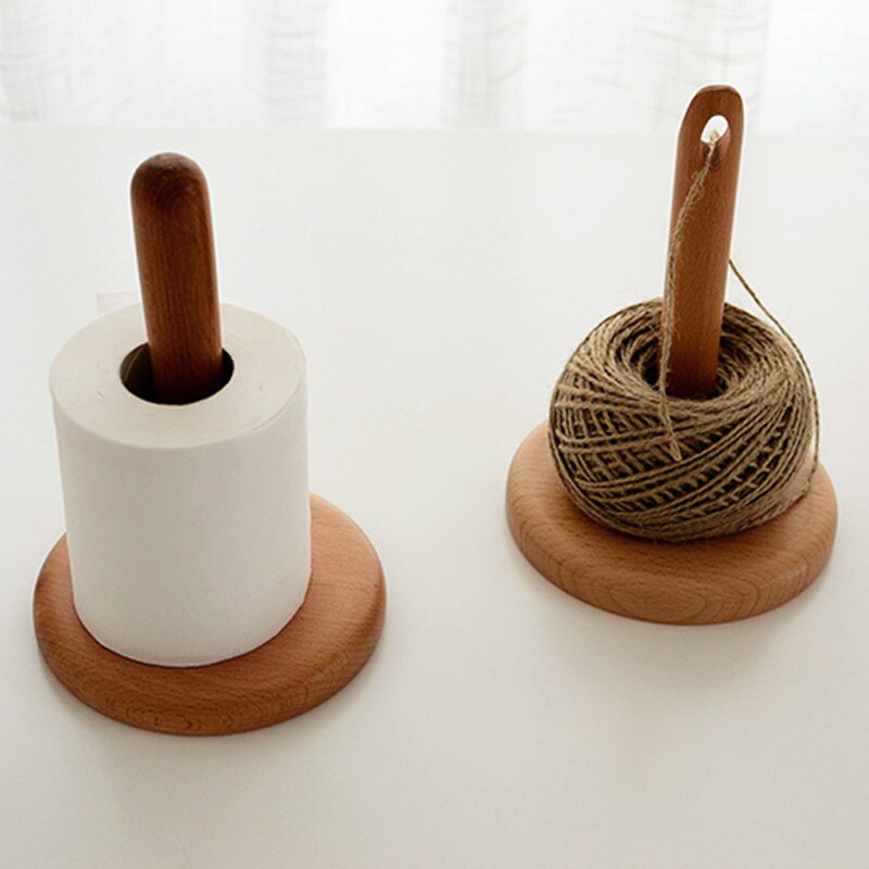 Étagères de rangement en bois de Style japonais distributeur, support en laine à tricoter ou pour tissu roulant, pour cuisine/salle de bain,