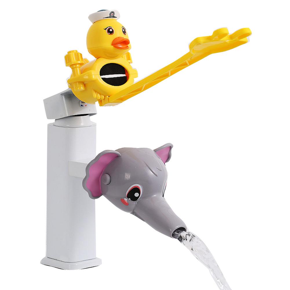 Kids Water Tap Faucet Extender Water Saving Cartoon Silicone Faucet Extension Tool Help Children Washing Hand Water Tap Extender: D