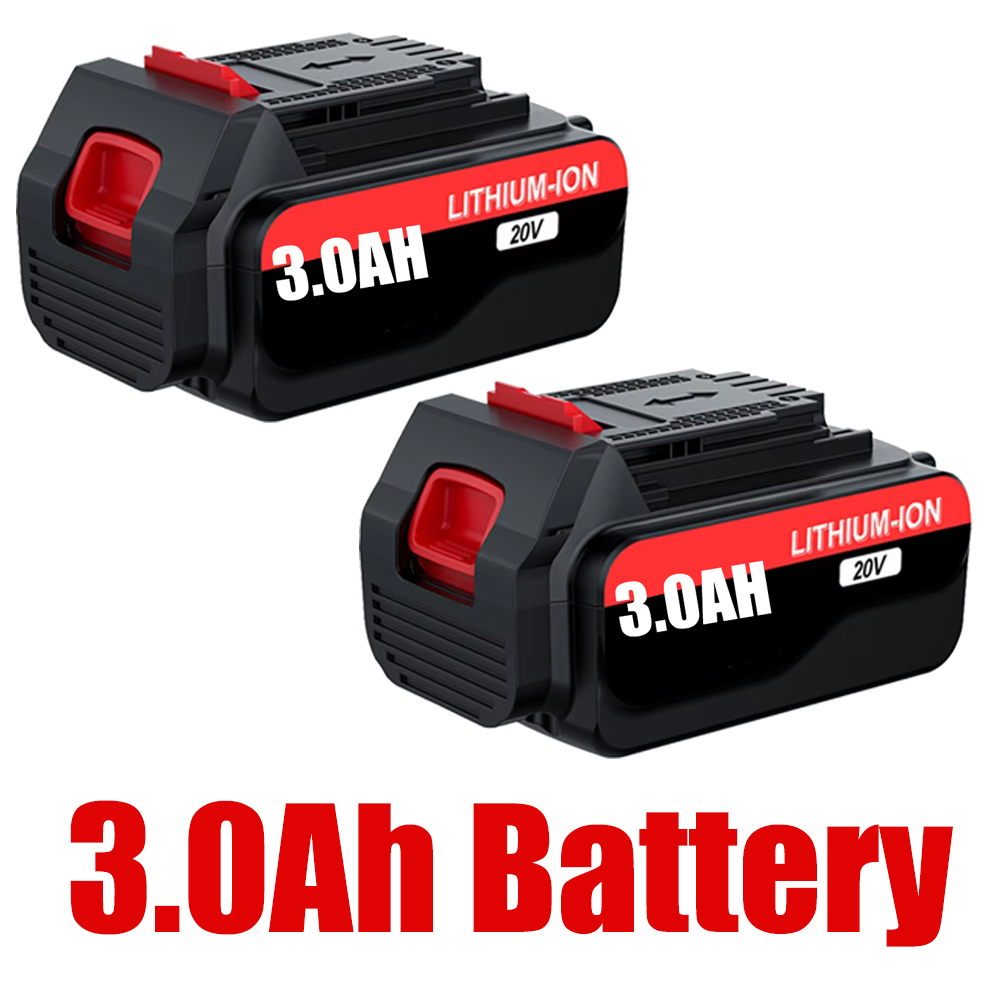 per Nero decker LBXR20 Batteria al litio 20V 8.0/3.0ah LBXR20 LB20 LBX20 LBXR2020 LB2X4020-OPE Utensili elettrici e caricabatteria: Beige