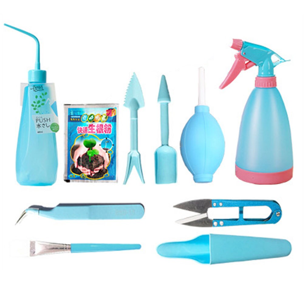 5/7/10/14 Pcs Succulent Transplanting Garden Planting Hand Tools Set Garden Tools MSU88: Blue 10PCS