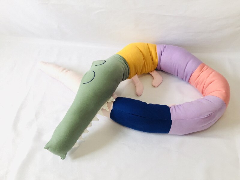 185 centimetri stile Scandinavo Danese per bambini decorazione della stanza del bambino letto paraurti piccolo coccodrillo cuscino riposo a letto di sonno