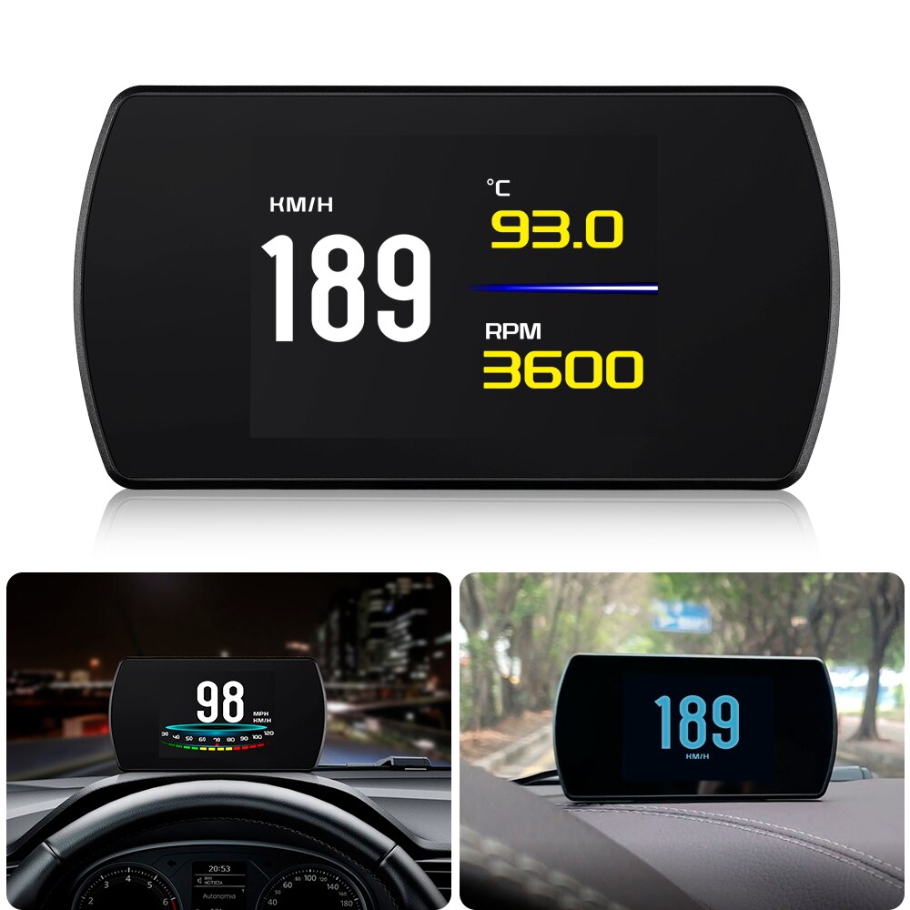 3 Inch Car Hud GPS OBD2 Display Projector On Windshield Hud Display Car Screen GPS Speedometer Speeding Warning Head Up Display