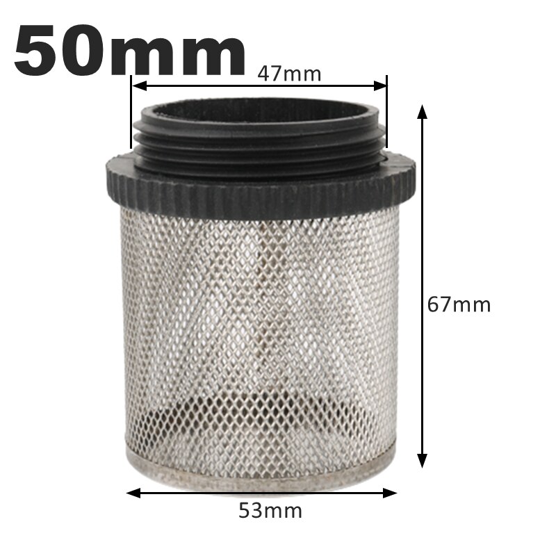 20/25/32/40/50/63mm 304 Stainless Filter For Garden Irrigation Aquarium Water Pump Fillter Plastic Male Thread Filter: WHITE / 1/2''