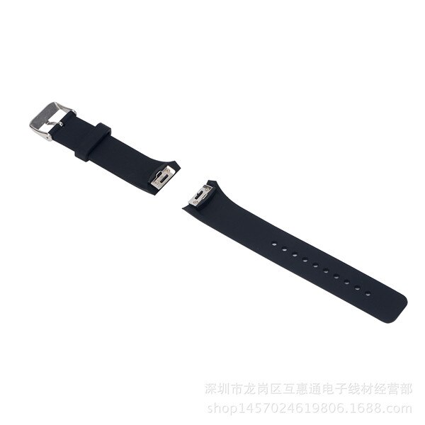 Beaucoup de couleurs Bracelet en Silicone pour Samsung Galaxy Gear S2 R720 R730 Bracelet de remplacement Bracelet pour SM-R720 montre intelligente: Black