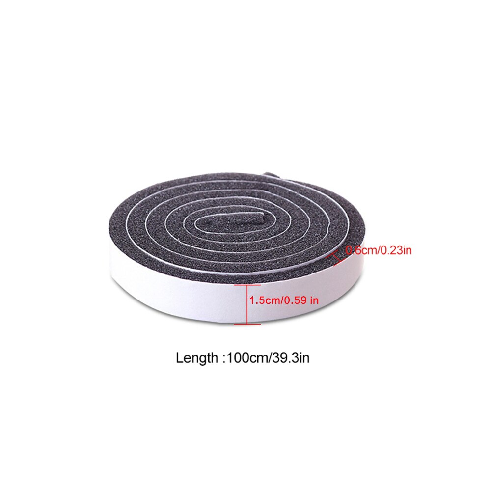 4pcs/set Foam Seal Tape Self-adhesive Door and Window Sealing Strip Wind-proof Sound Insulation Tape Weather Stripping Strip