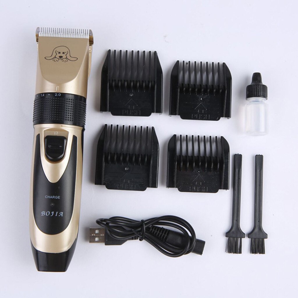 Dog Shaver Clippers Low Noise Rechargeable Cordless Electric Quiet Hair Clippers Pets Electric Scissor Clipper