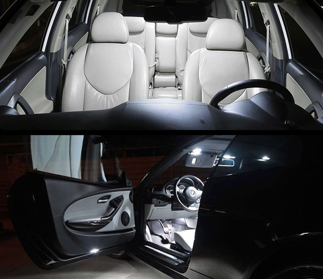 Luz LED Interior Canbus para coche, accesorios para Toyota Corolla Auris E 12, 15, 18, E150, E180, 1988, 2004, , , , , ,