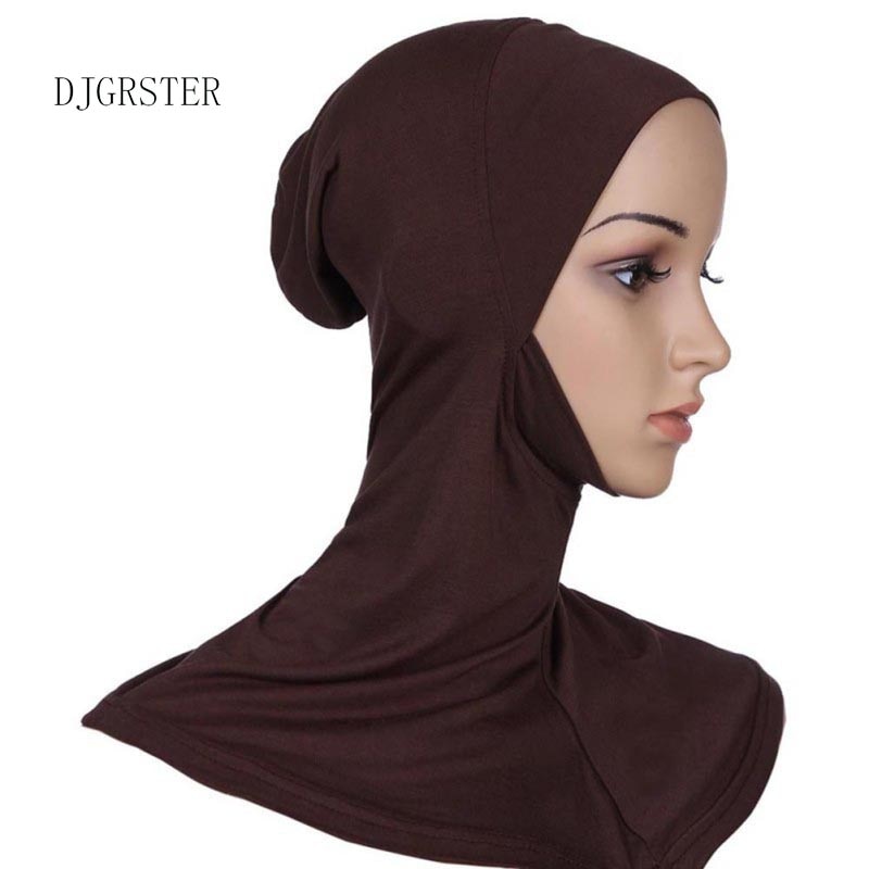 DJGRSTER – couvre-chef Hijab doux et extensible pour Sport musulman, intérieur, sous-écharpe islamique, couvre-chef de Style classique, couverture complète