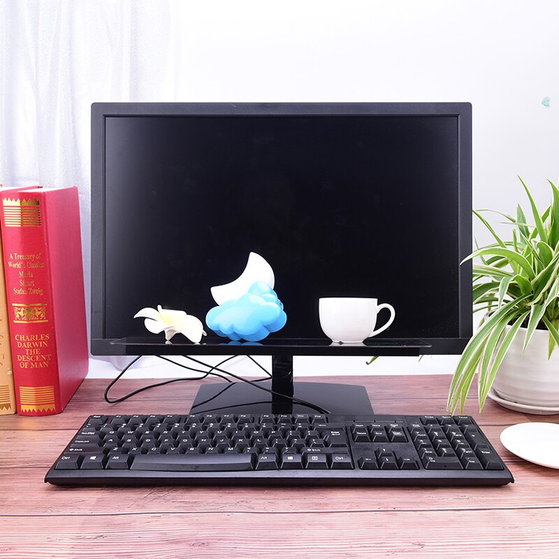 1 st Kaarthouder Computer Moniter Side Memo Pad Board Note Board Transparante Plastic Lijm Board