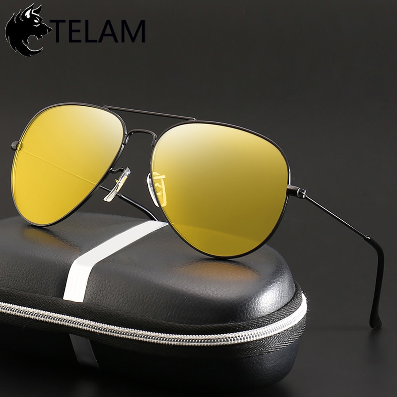 Night Vision Glasses Driver Goggles Unisex Vision Sunglasses Car Driving Glasses Polarized Sunglasses Anti-Glare Glasses UV400