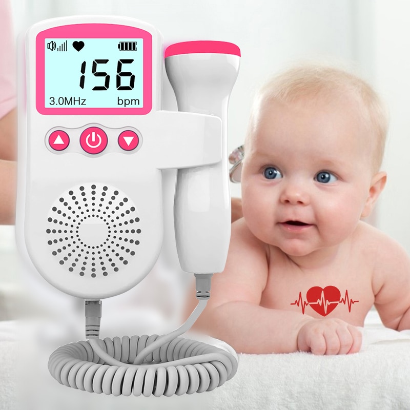 Baby Doppler Draagbare Foetale Doppler Ultrasound Doppler Foetale Bebe Sound Monitor Foetus Detector Sonar Doppler Baby Voor Zwangere